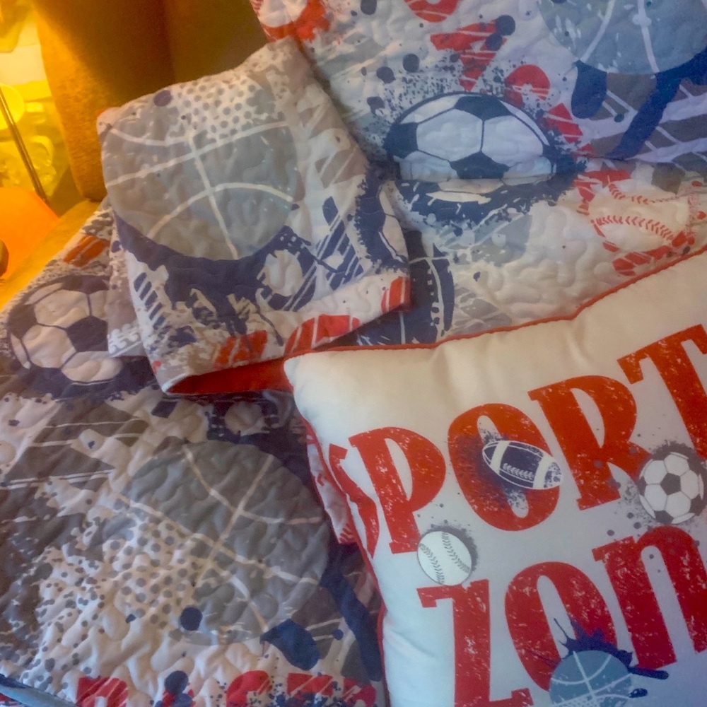 Twin Sports bedding set